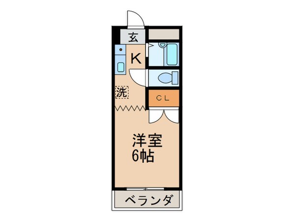 ロイヤルハイツ折尾Ⅱ号館の物件間取画像